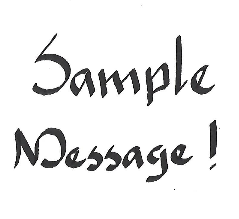 Custom Calligraphy Charge