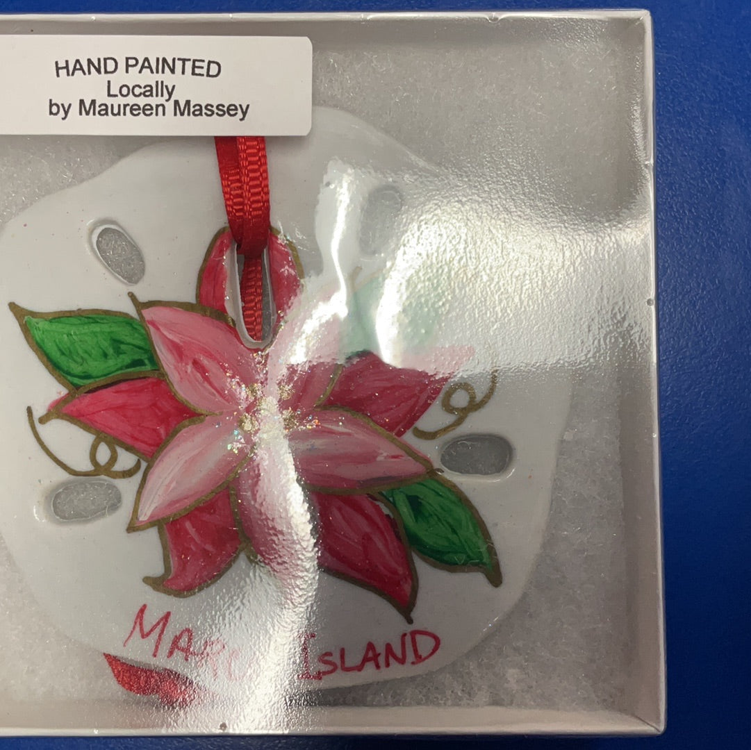 Handpainted Christmas Sand Dollars