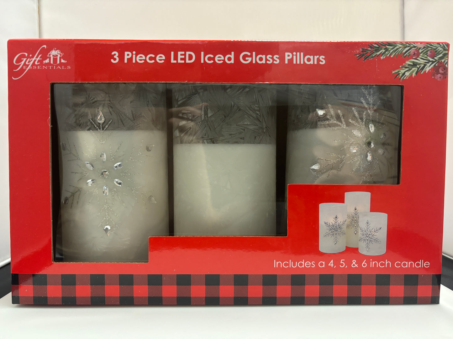 3 PC LED Christmas Candles