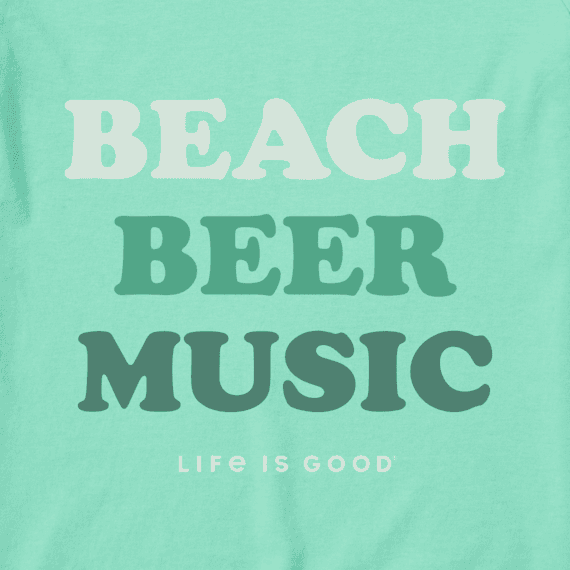 MEN'S BEACH BEER MUSIC CRUSHER-LITE TEE