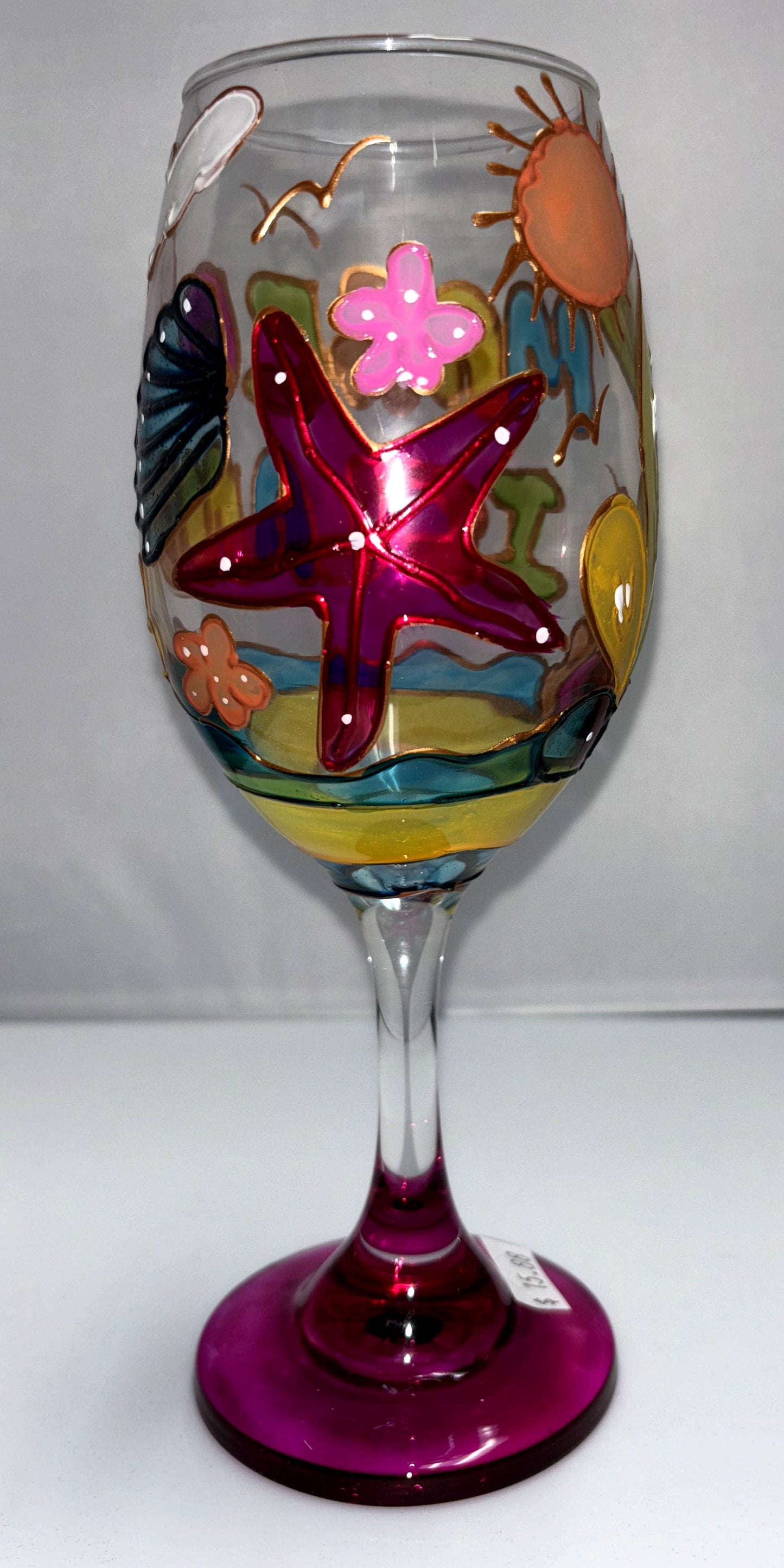 Hand Painted Wine Glasses