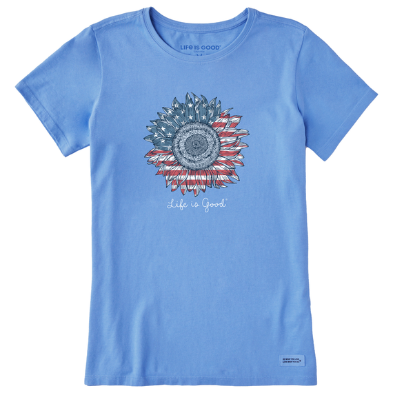 WOMEN'S CRUSHER TEE AMERICAN SUNFLOWER