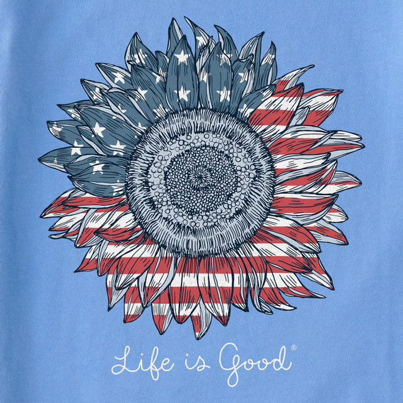 WOMEN'S CRUSHER TEE AMERICAN SUNFLOWER