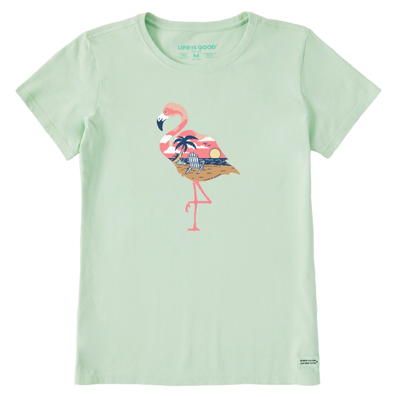 WOMEN'S CRUSHER TEE BEACHY FLAMINGO
