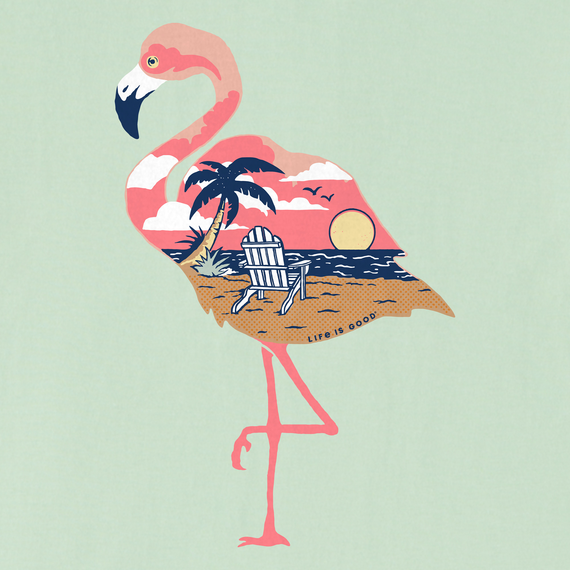 WOMEN'S CRUSHER TEE BEACHY FLAMINGO