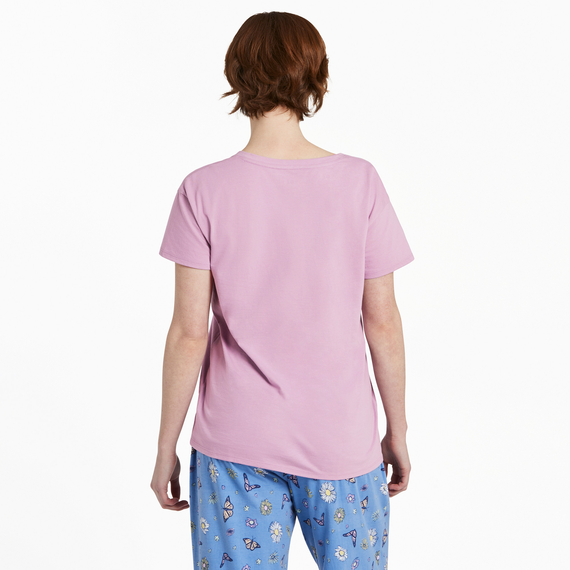 WOMEN'S BUTTERFLY AND FLORAL COMPASS SLEEPWEAR