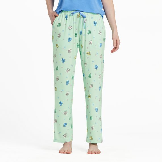 WOMEN'S FLIP FLOP DAISY LIGHTWEIGHT SLEEP PANTS