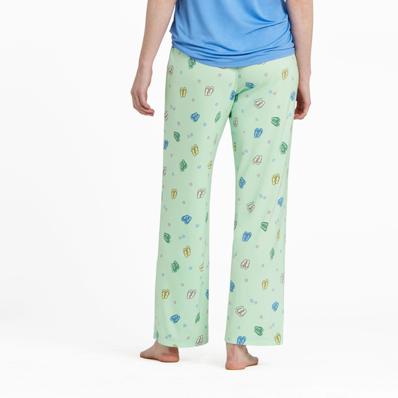 WOMEN'S FLIP FLOP DAISY LIGHTWEIGHT SLEEP PANTS