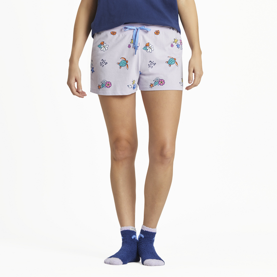WOMEN'S OCEAN MAGIC LIGHTWEIGHT SLEEP SHORTS