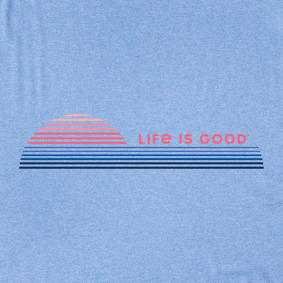 WOMEN'S LS HOODED ACTIVE RETRO SUNRISE