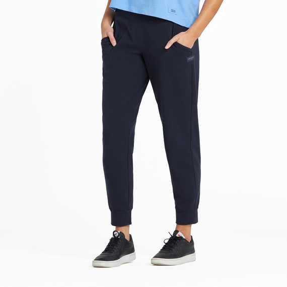 WOMEN'S SOLID CRUSHER JOGGER BLUE