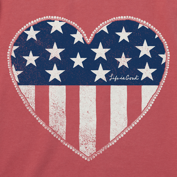 WOMEN'S STAR SPANGLED HEART CRUSHER TEE