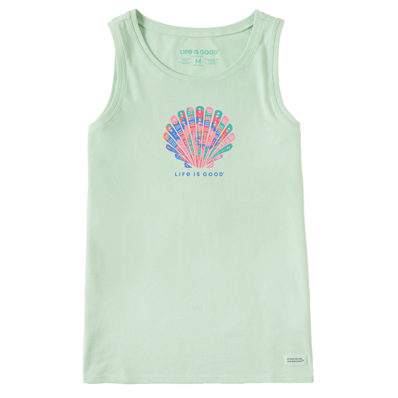 WOMEN'S TIE DYE TRIBAL SHELL CRUSHER TANK
