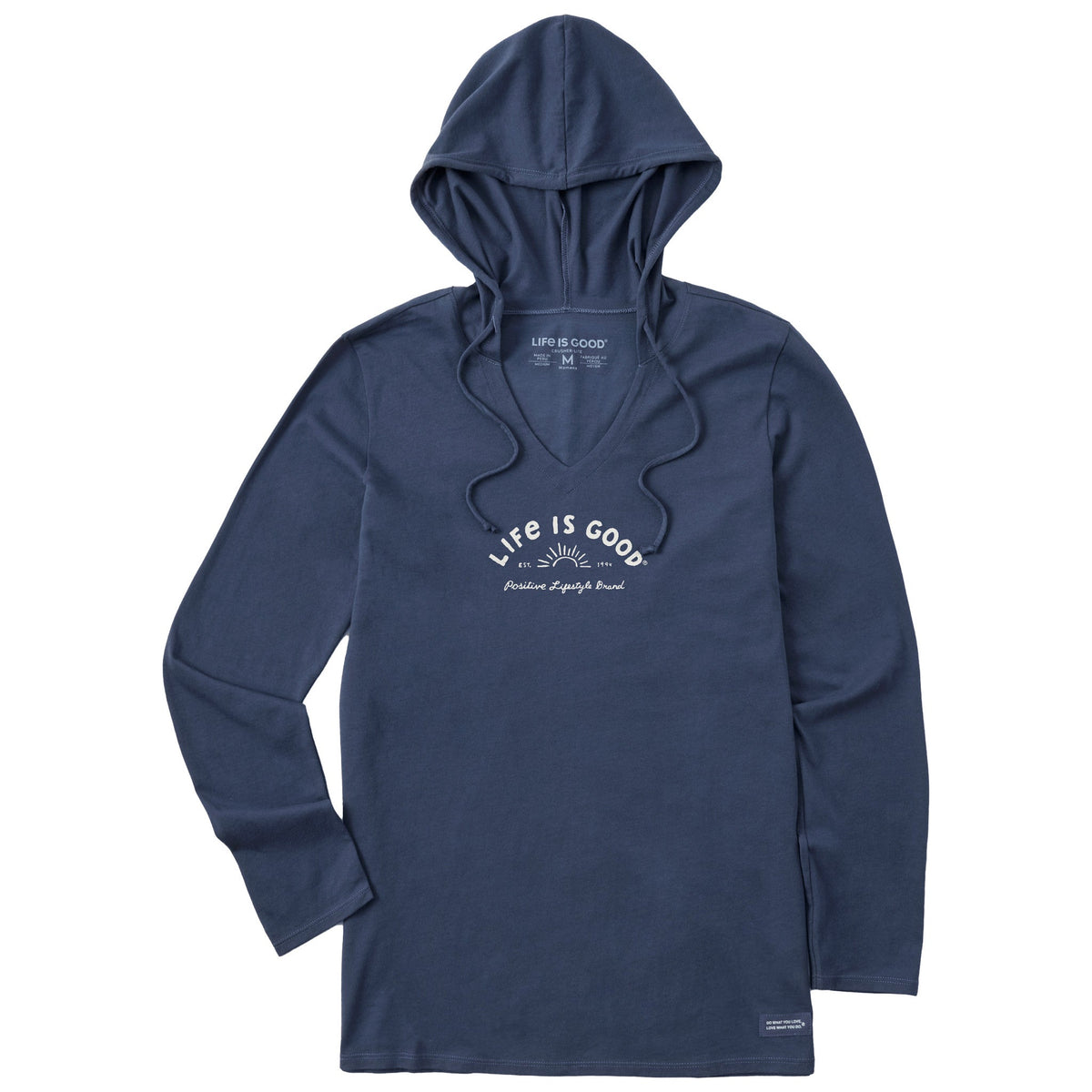 Life Is Good Women's Positive Lifestyle 1994 Long Sleeve Crusher Hooded Tee