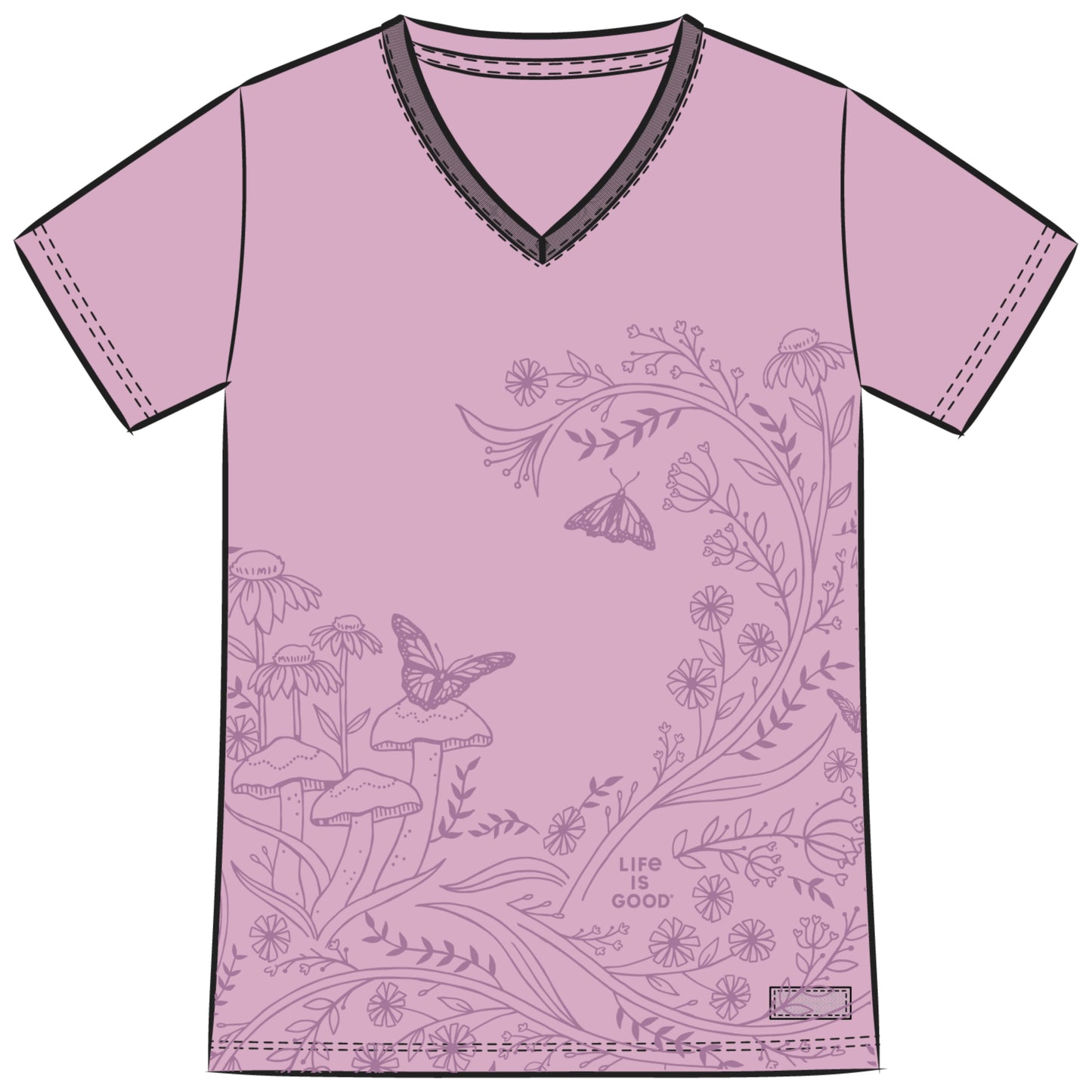 WOMEN'S WILDFLOWER MEADOW CRUSHER VEE
