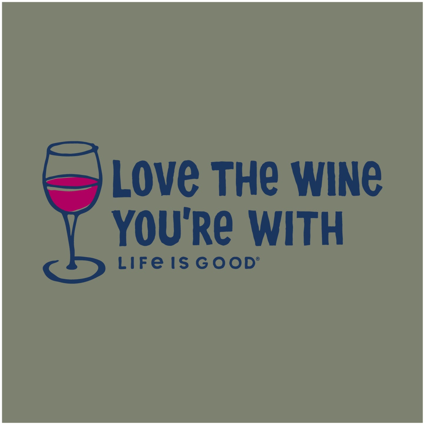 WOMEN'S LOVE THE WINE SHORT SLEEVE CRUSH