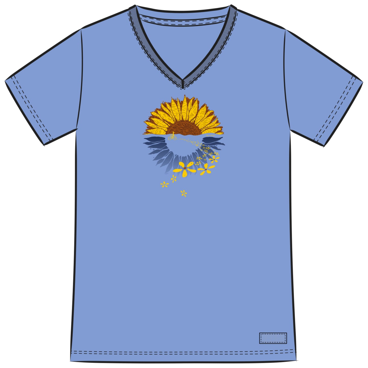 WOMEN'S MACRO-MICRO SUNFLOWER BIKE RIDE