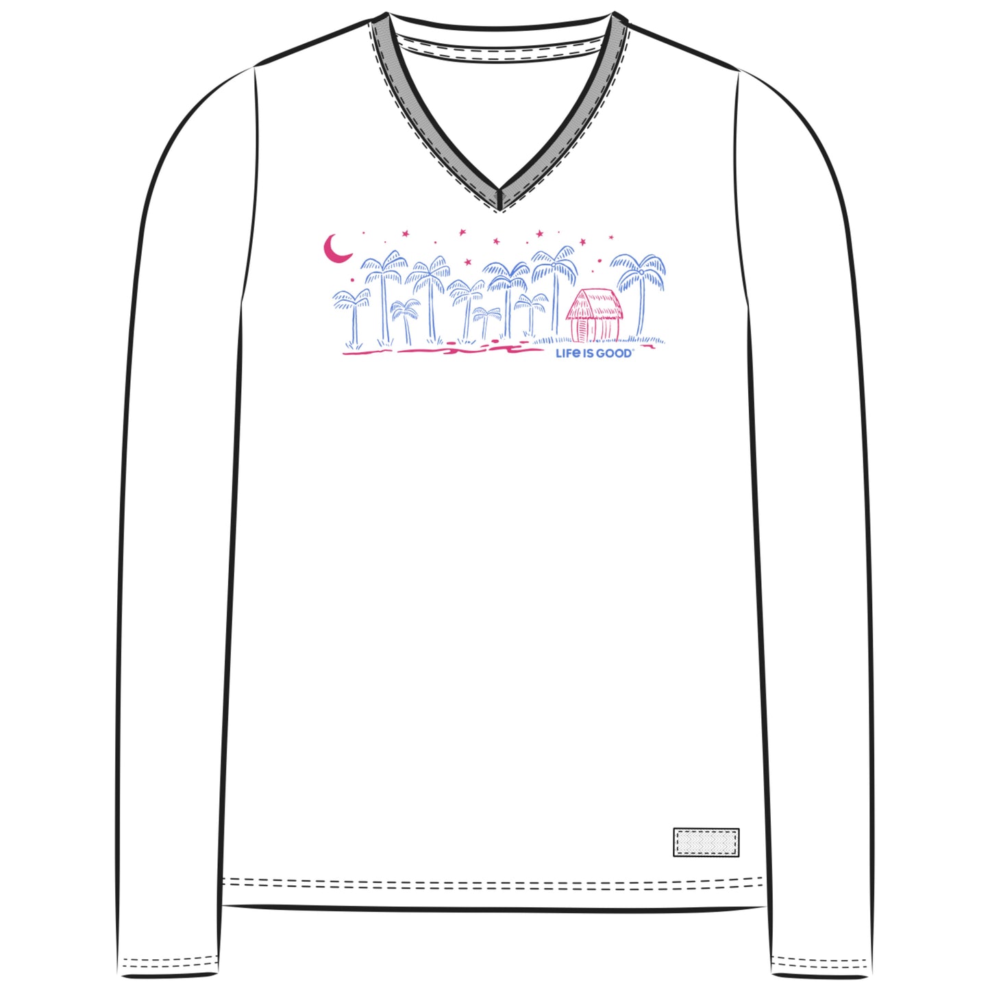WOMEN'S TAHITIAN MOONSCAPE LONG SLEEVE C