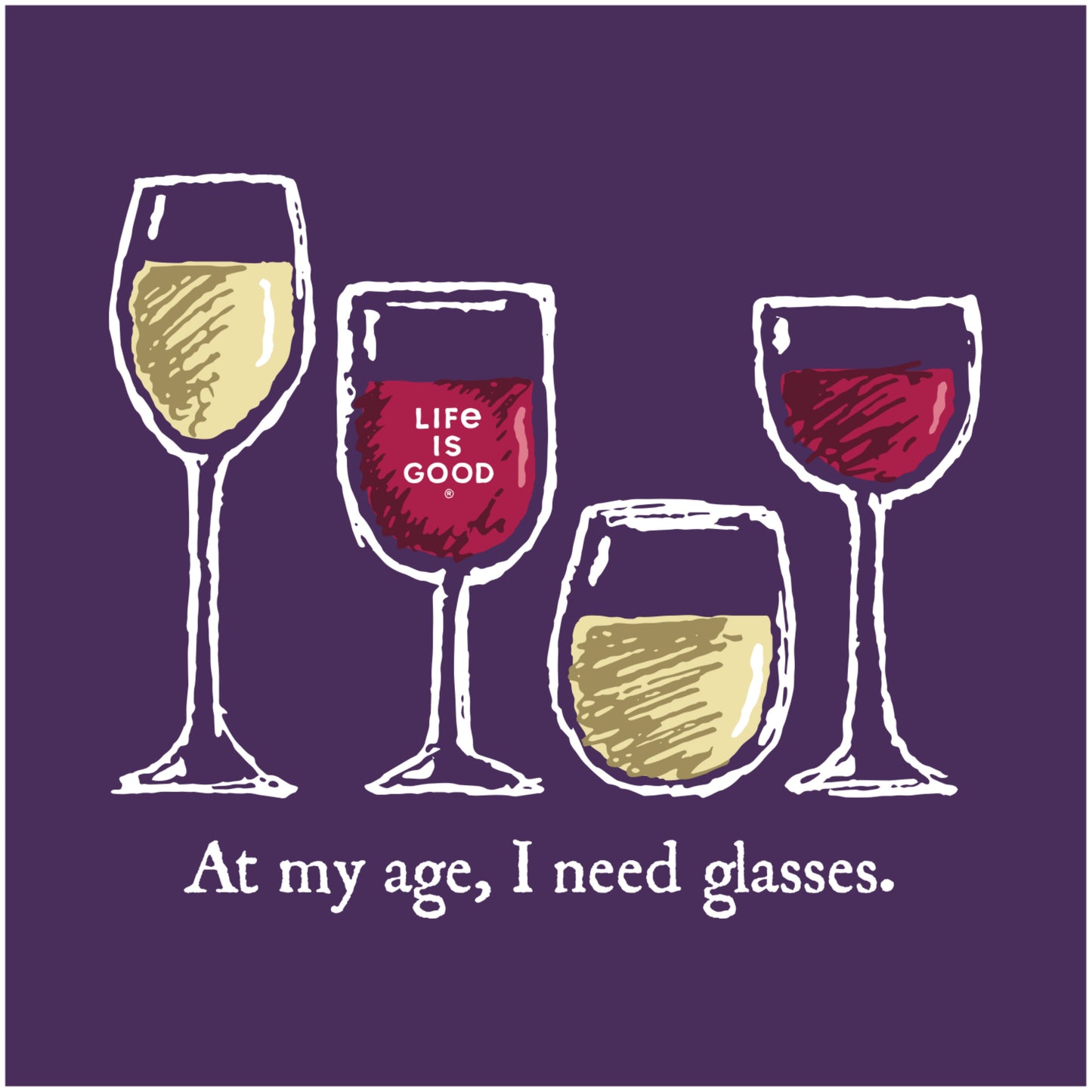 WOMEN'S I NEED WINE GLASSES CRUSHER-LIT