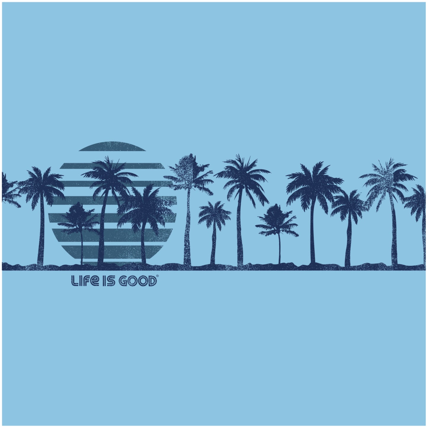 MEN'S RETRO SUN PALM LANDSCAPE CRUSHER-