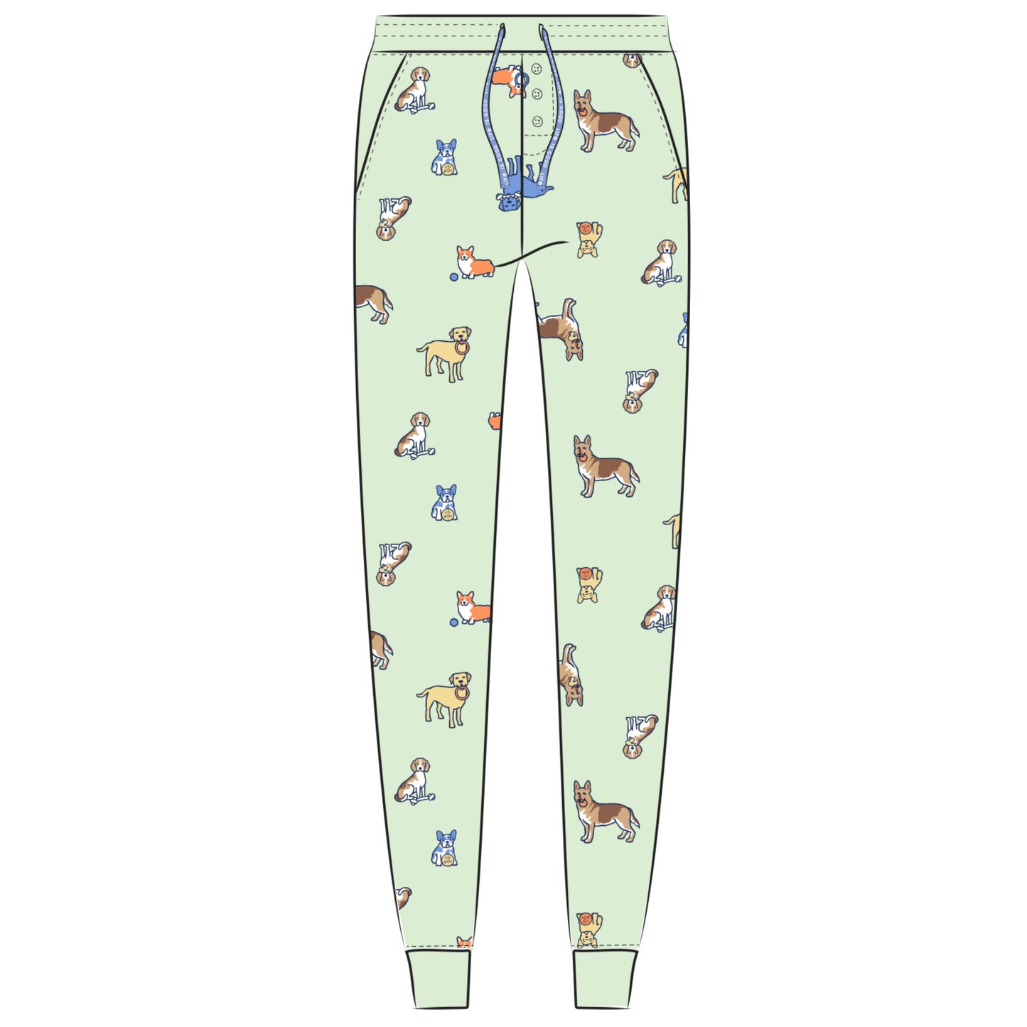 WOMEN'S VINTAGE DOG SLEEP PANTS