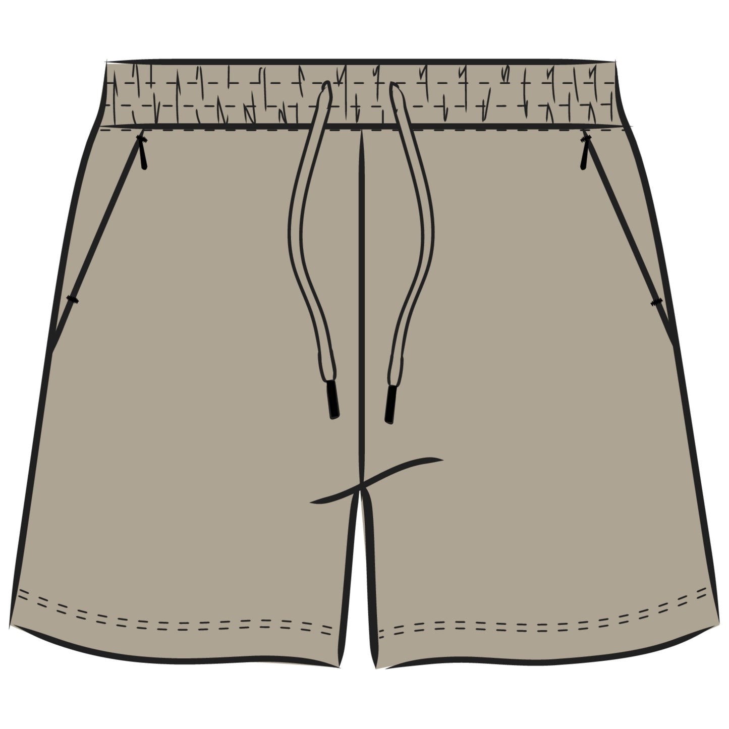 WOMEN'S SOLID EVERYDAY SHORTS SANDSTONE