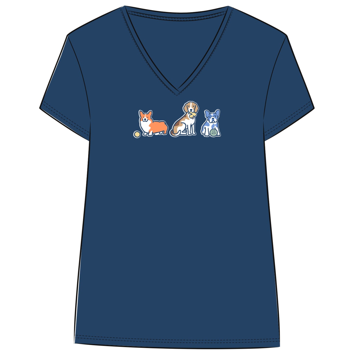 WOMEN'S DOG PLAYDATE SNUGGLE UP RELAXED
