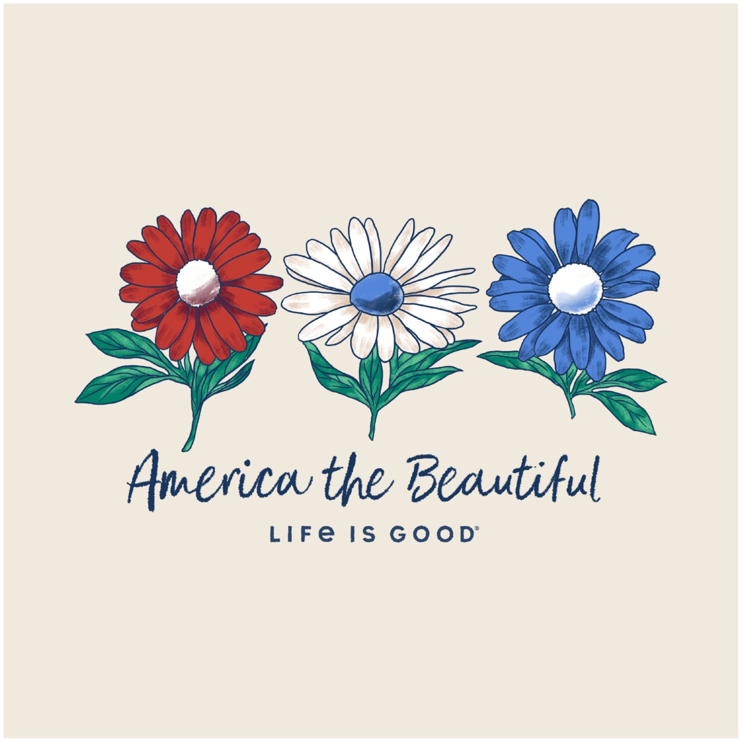 WOMEN'S AMERICA THE BEAUTIFUL DAISIES SH