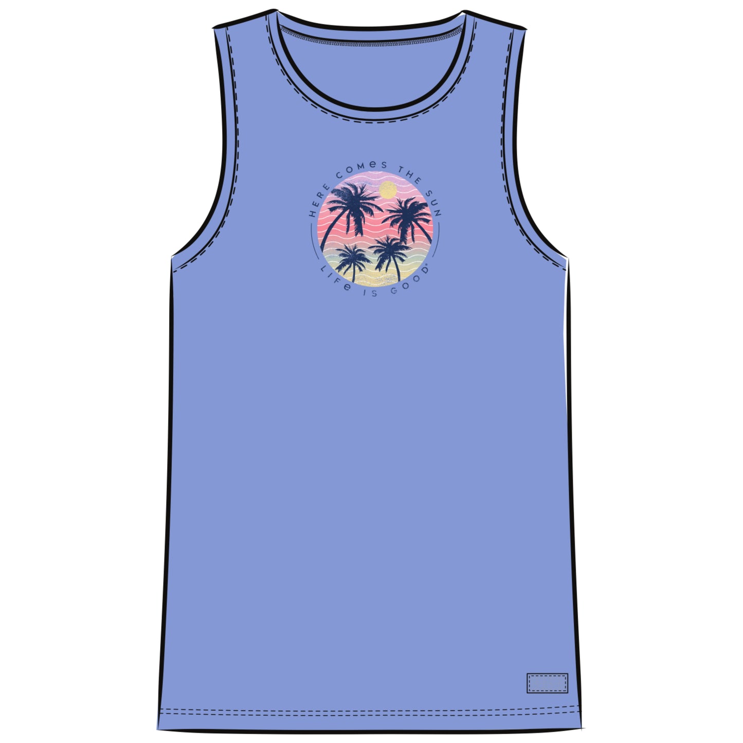 WOMEN'S HERE COMES THE SUN PALMS CRUSHER