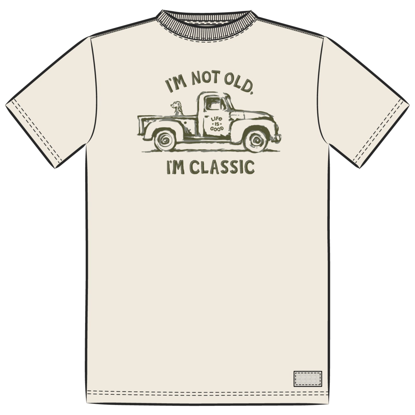 MEN'S TRUSTY PICKUP AND DOG SHORT SLEEVE