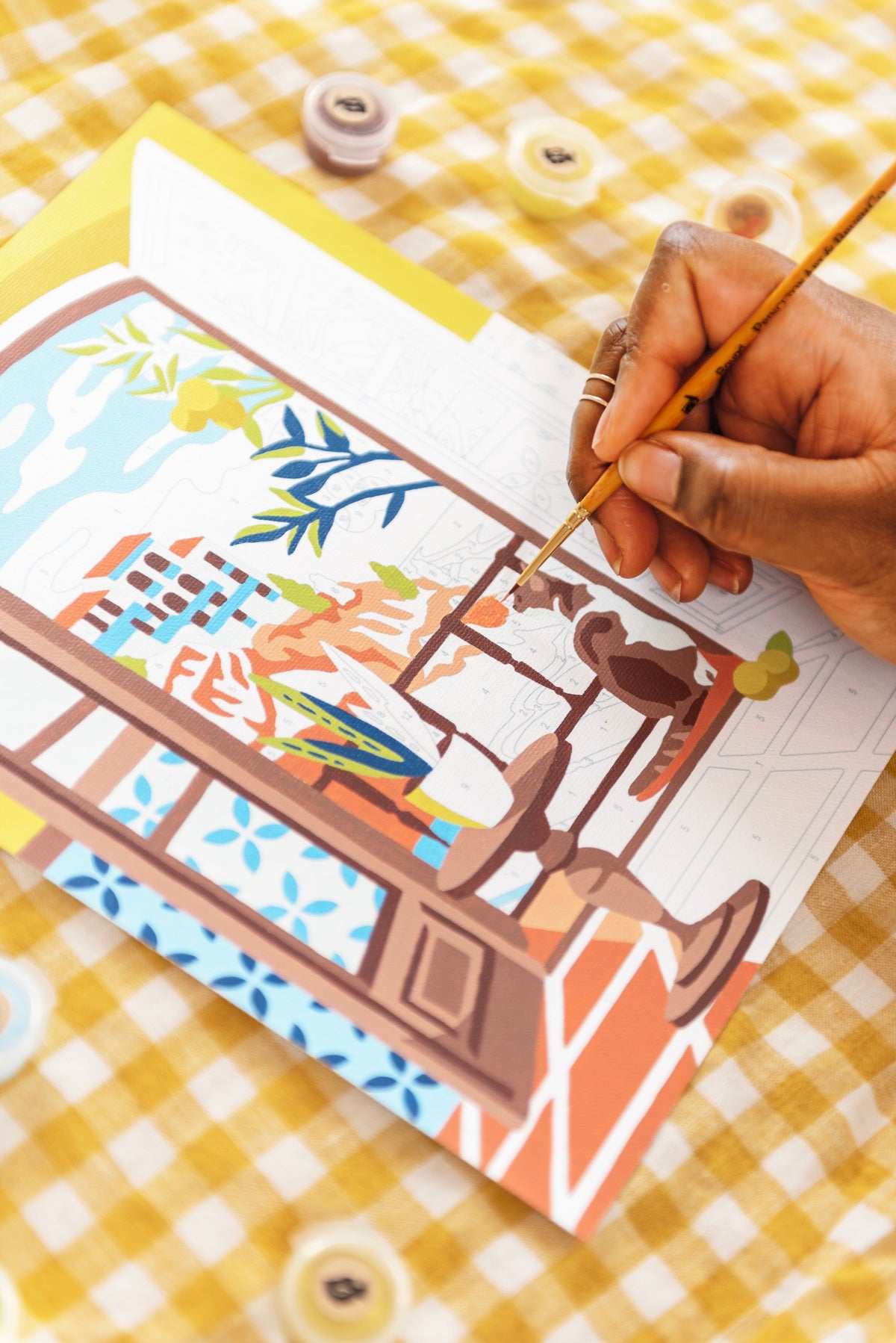 Coastal Catnap | 8x10 paint-by-number kit