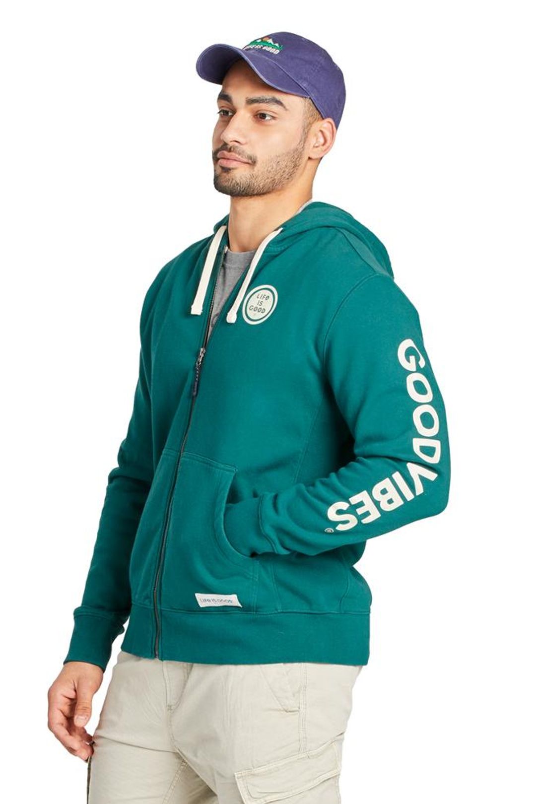 MEN'S SIMPLY TRUE ZIP HOODIE GOOD VIBES LIG COIN