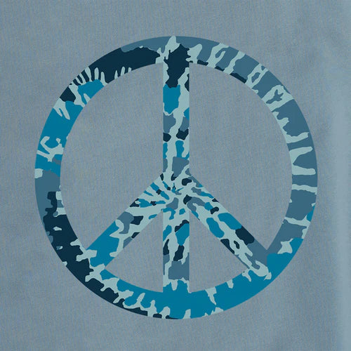 MEN'S TIE DYE PEACE SIMPLY TRUE FLEECE ZIP HOODIE