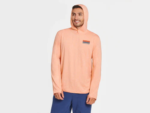 MEN'S RETRO PALM & SUN ACTIVE HOODED L/S