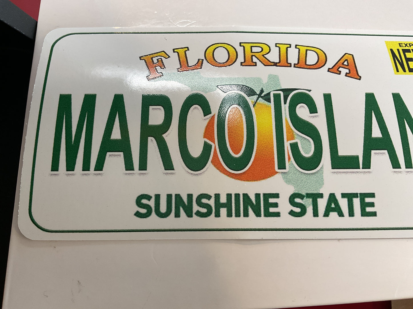 Marco Island Sticker Licence Plate