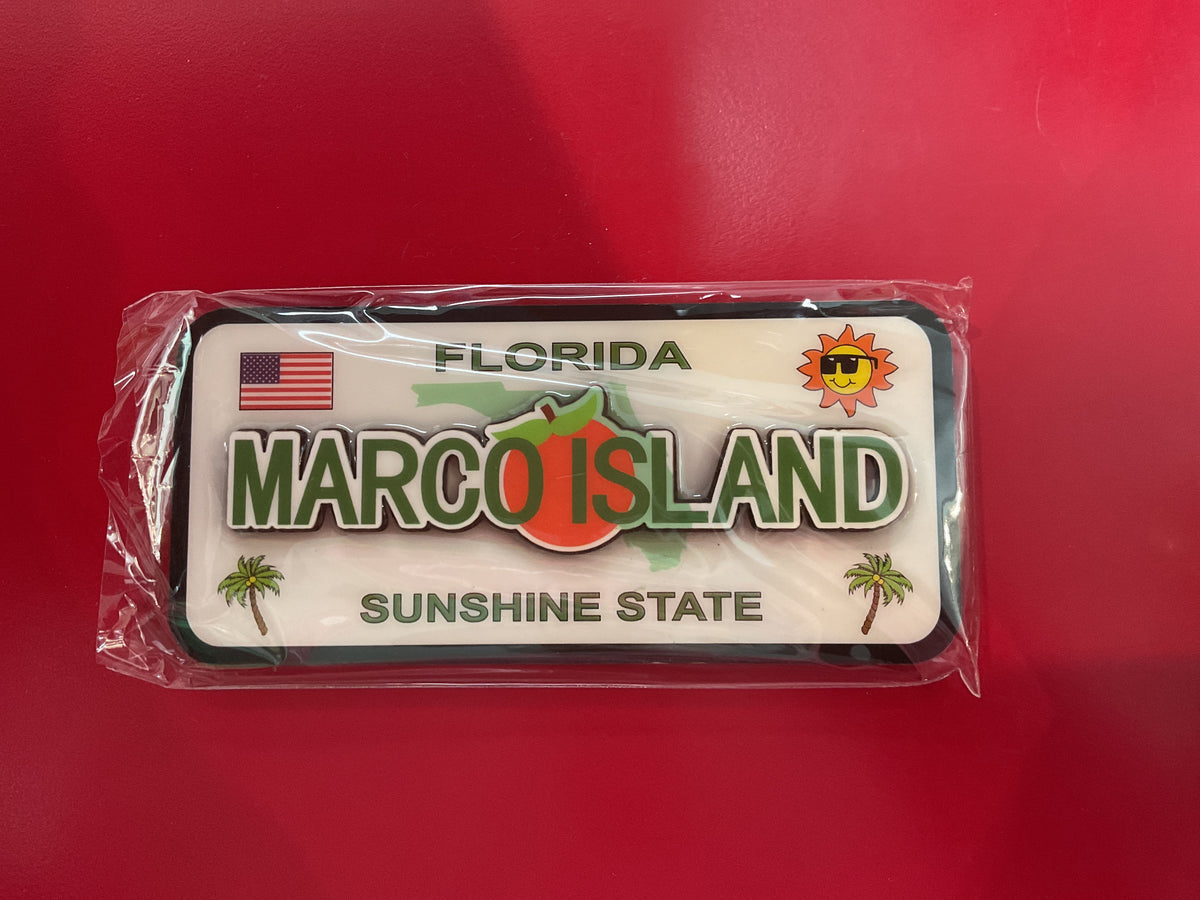 Licence Plate Magnet Marco Island