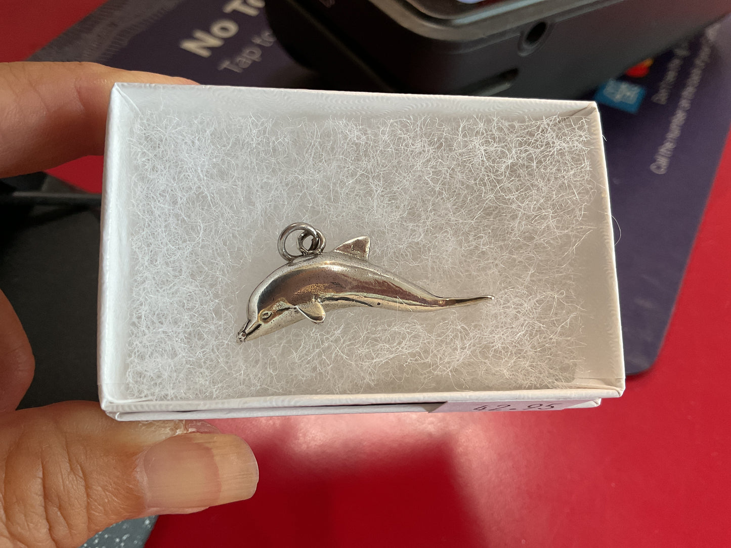 Dolphin silver pendent