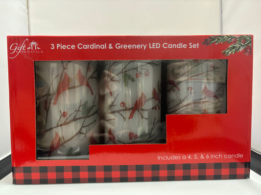 3 PC LED Christmas Candles