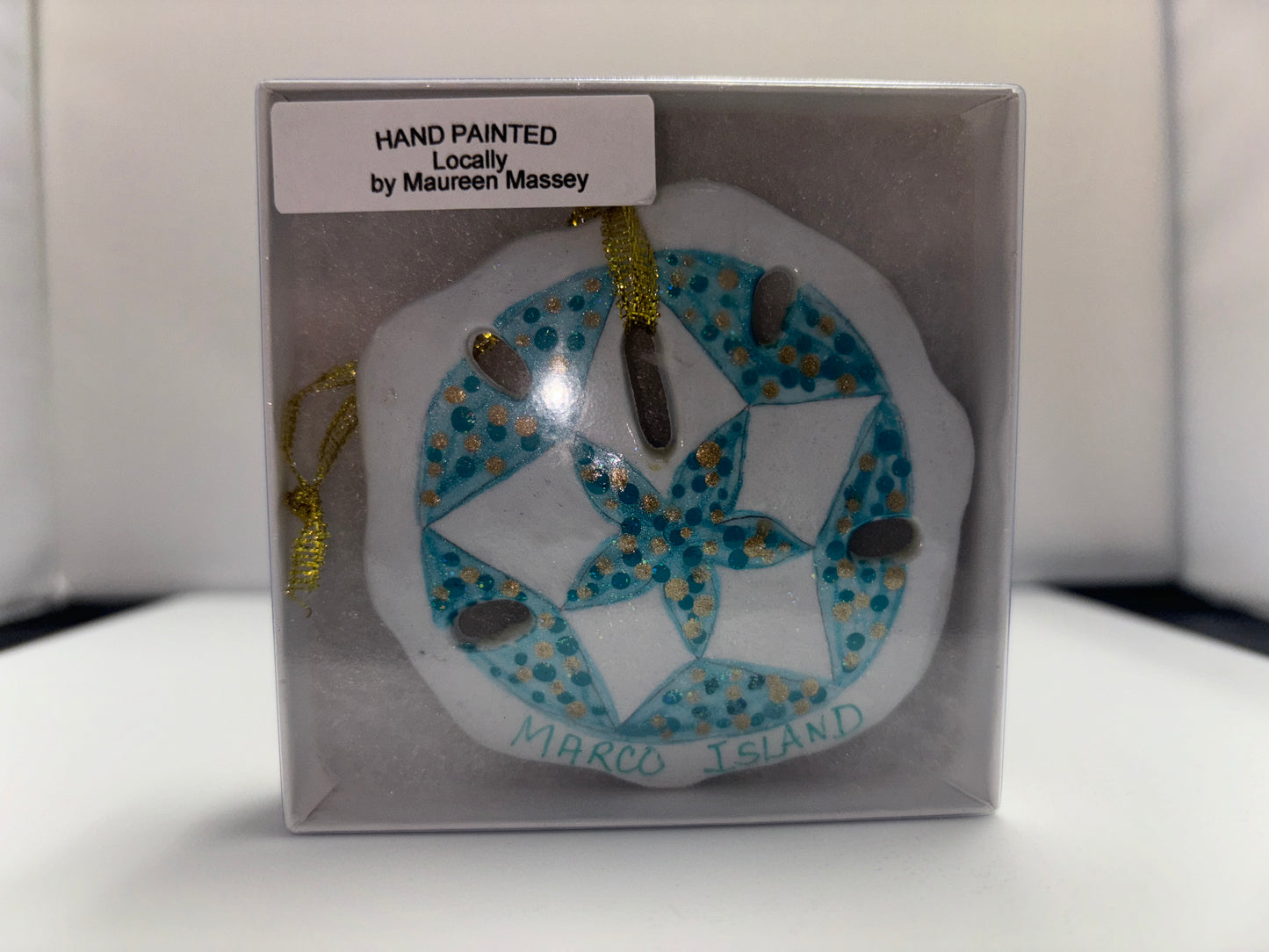 Maureen Massey Hand Painted Sanddollar Ornament