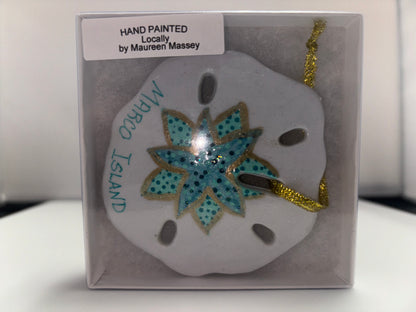 Maureen Massey Hand Painted Sanddollar Ornament