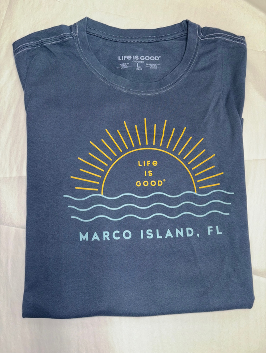 MEN'S MARCO ISLAND CRUSHER TEE SUN WAVES