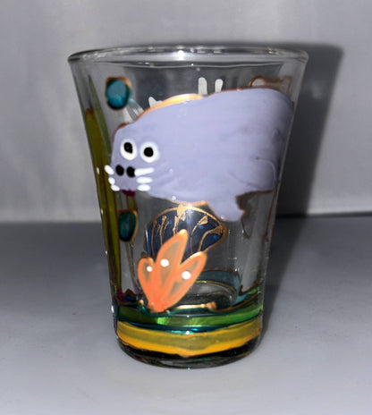 Large Hand Painted Shot Glasses