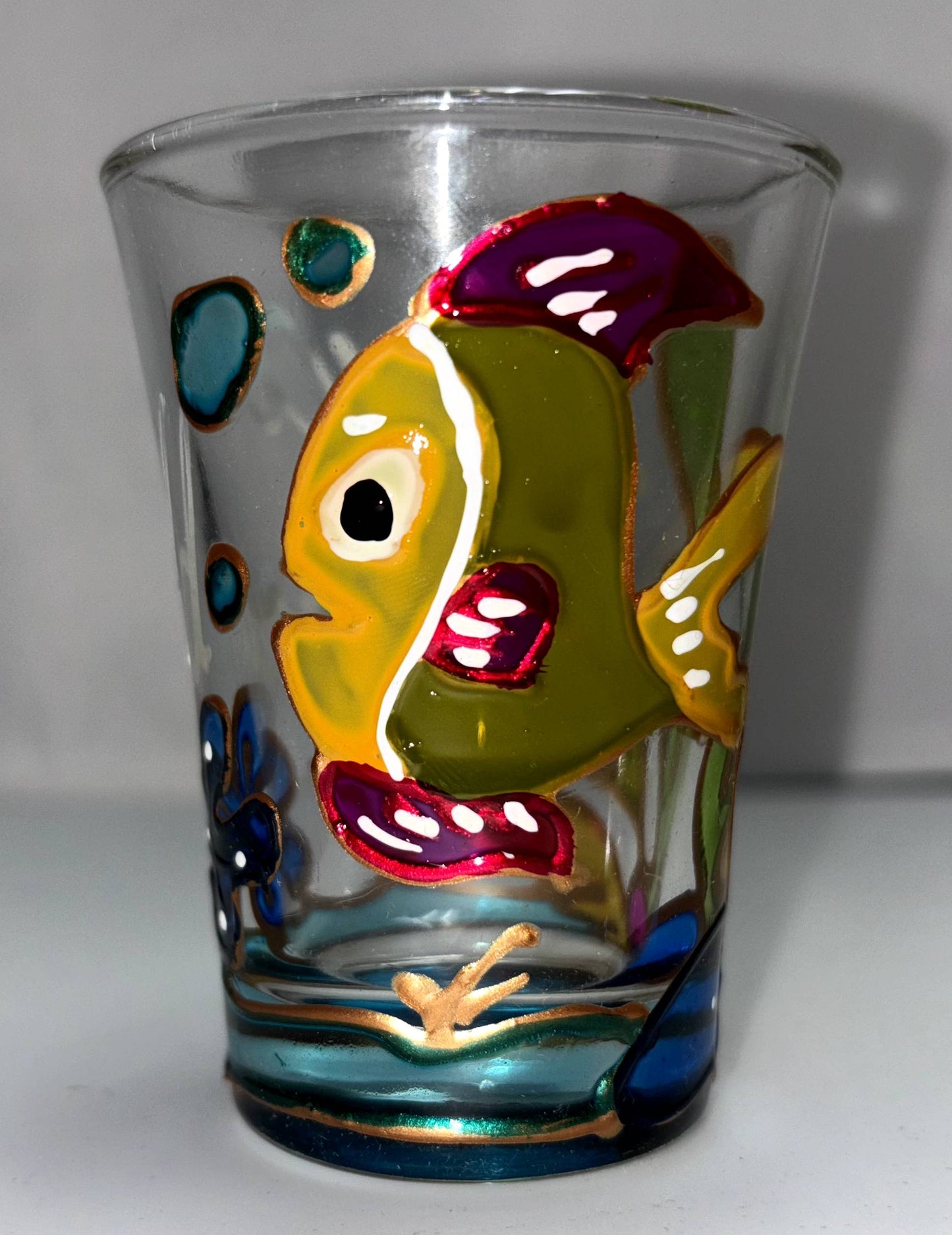 Large Hand Painted Shot Glasses