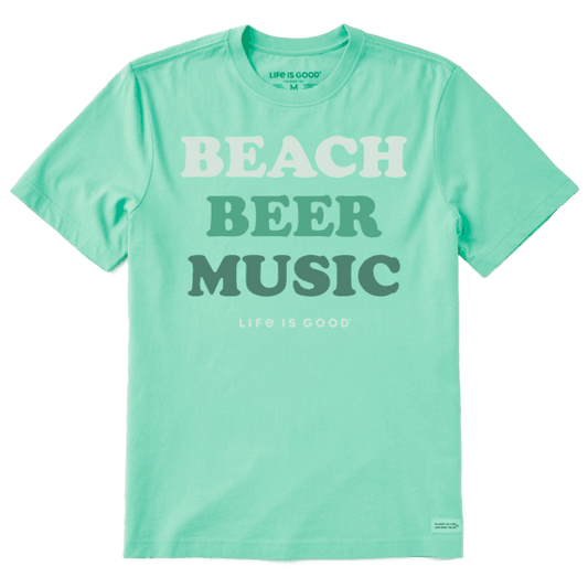 MEN'S BEACH BEER MUSIC CRUSHER-LITE TEE