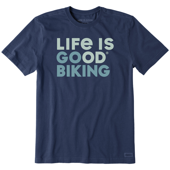 MEN'S CRUSHER TEE LIFE IS GOOD GO BIKING