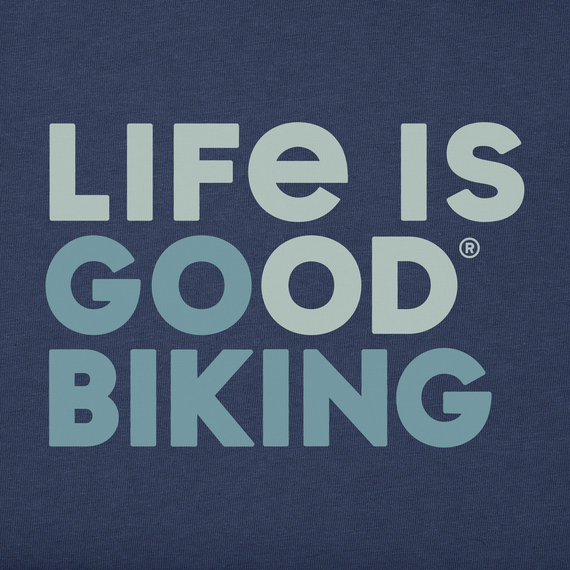 MEN'S CRUSHER TEE LIFE IS GOOD GO BIKING