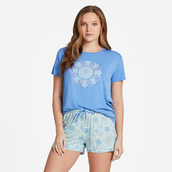 WOMEN'S TURTLE MANDALA LIGHTWEIGHT SLEEPWEAR