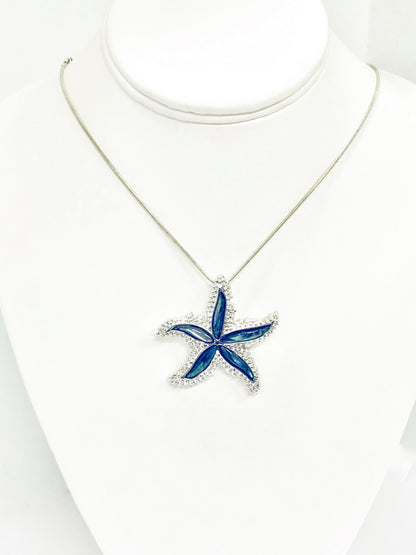 Starfish Pendant Necklace, Beach Lover Gift, Starfish Necklace, Beach Jewelry, Starfish Jewelry, Shell Pendant, Beach Style, Wife Jewelry