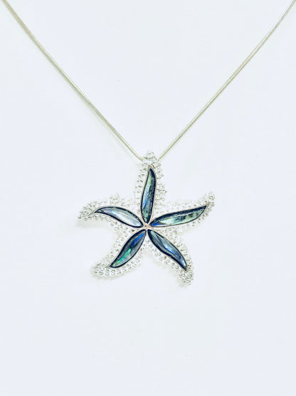 Starfish Pendant Necklace, Beach Lover Gift, Starfish Necklace, Beach Jewelry, Starfish Jewelry, Shell Pendant, Beach Style, Wife Jewelry