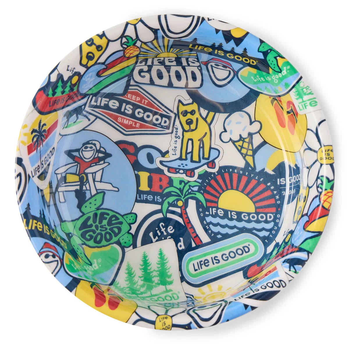 Sticker Collage Stainless Steel Dog Bowl